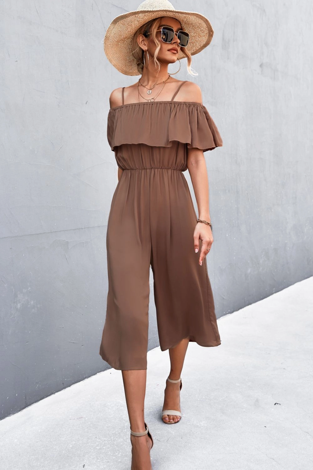 Daily Hot Deal Dont Wait Save Today Spaghetti Strap Layered Jumpsuit