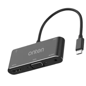 Grab Todays Deal Onten 9573S 5-In-1 Type-C To 4K Hdmi / Vga