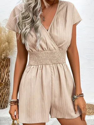 Grab It Now MustHave Steals Tied Surplice Short Sleeve Romper