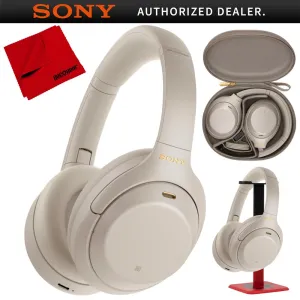 Sony Premium Noise Cancelling Wireless Over-The-Ear Headphones   Pro Stand Kit Online Exclusive Savings Online Exclusive Offer