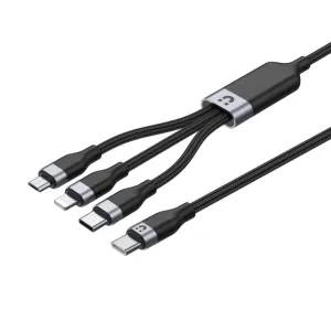 Price Drop Alert Unitek C14101Bk 3-In-1 Usb-C To Lightning / Usb-C / Micro Usb Multi Charging Cable 1.5M