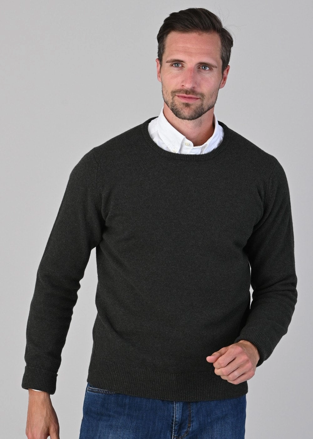 Last Chance Offer Rob 2 Ply Lambswool Crew Neck