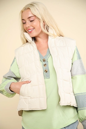 Special Price Today Hot Pick Online Very J Zip Up Puffer Padded Warm Vest