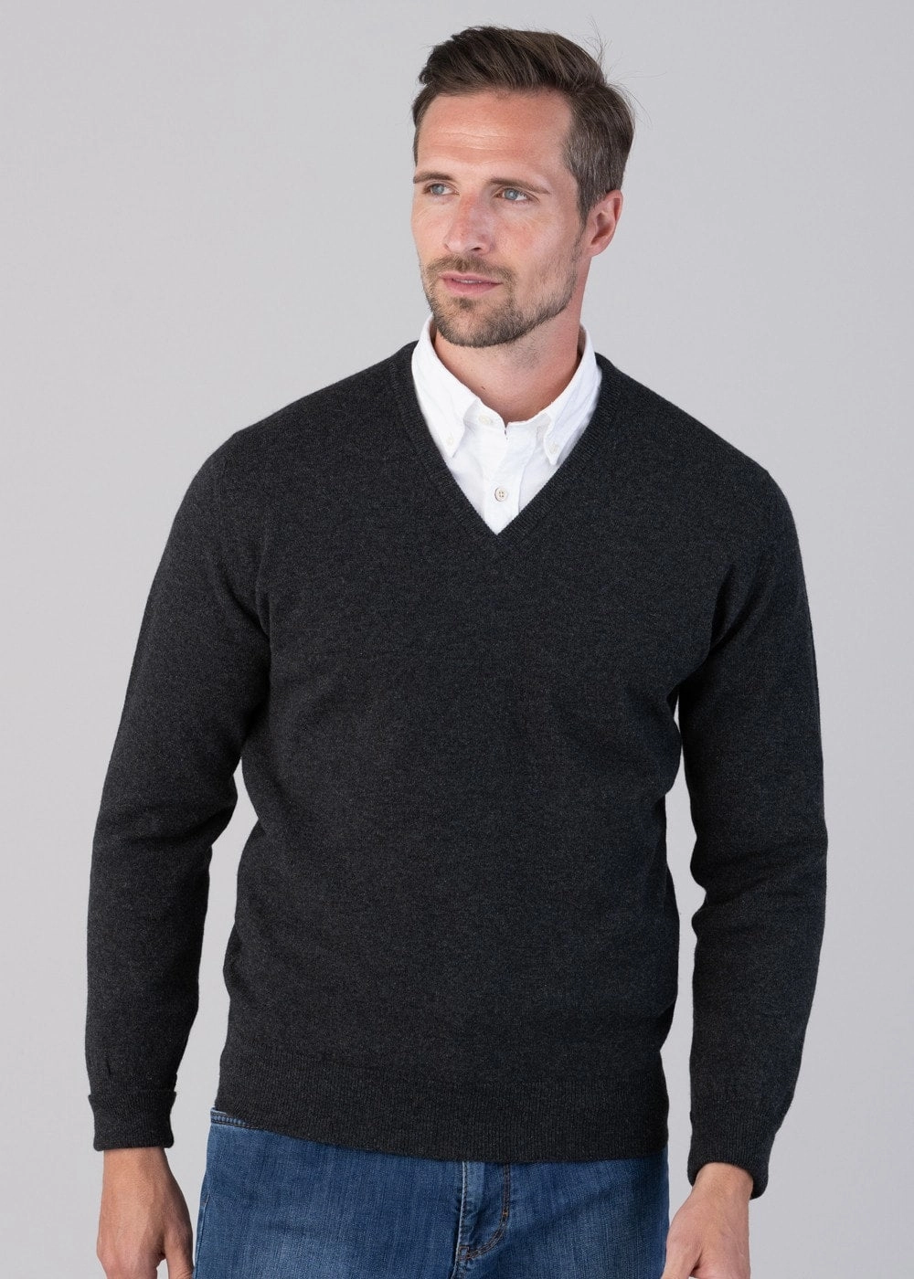 Shop Save Big Oxton 1 Ply Cashmere V-Neck