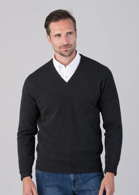 Oxton 1 Ply Cashmere V-Neck Trending Today Steal
