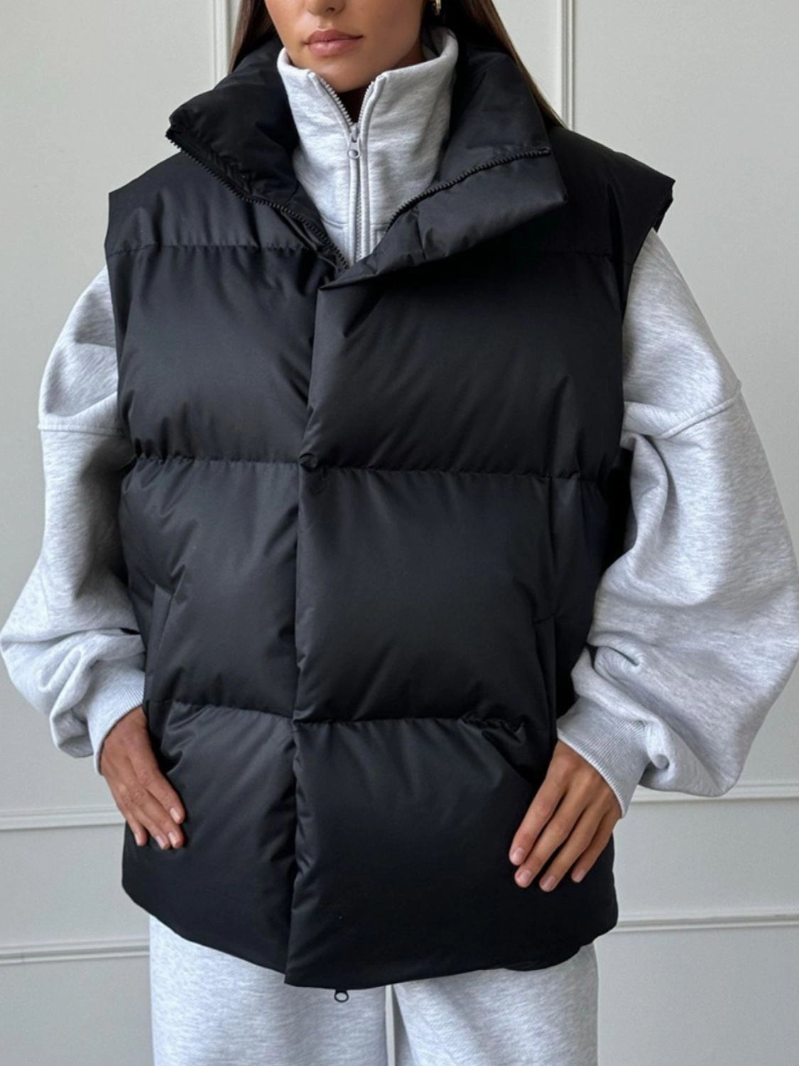 Zip Up Turtleneck Vest Coat Todays Mega Savings Hot Price Drop