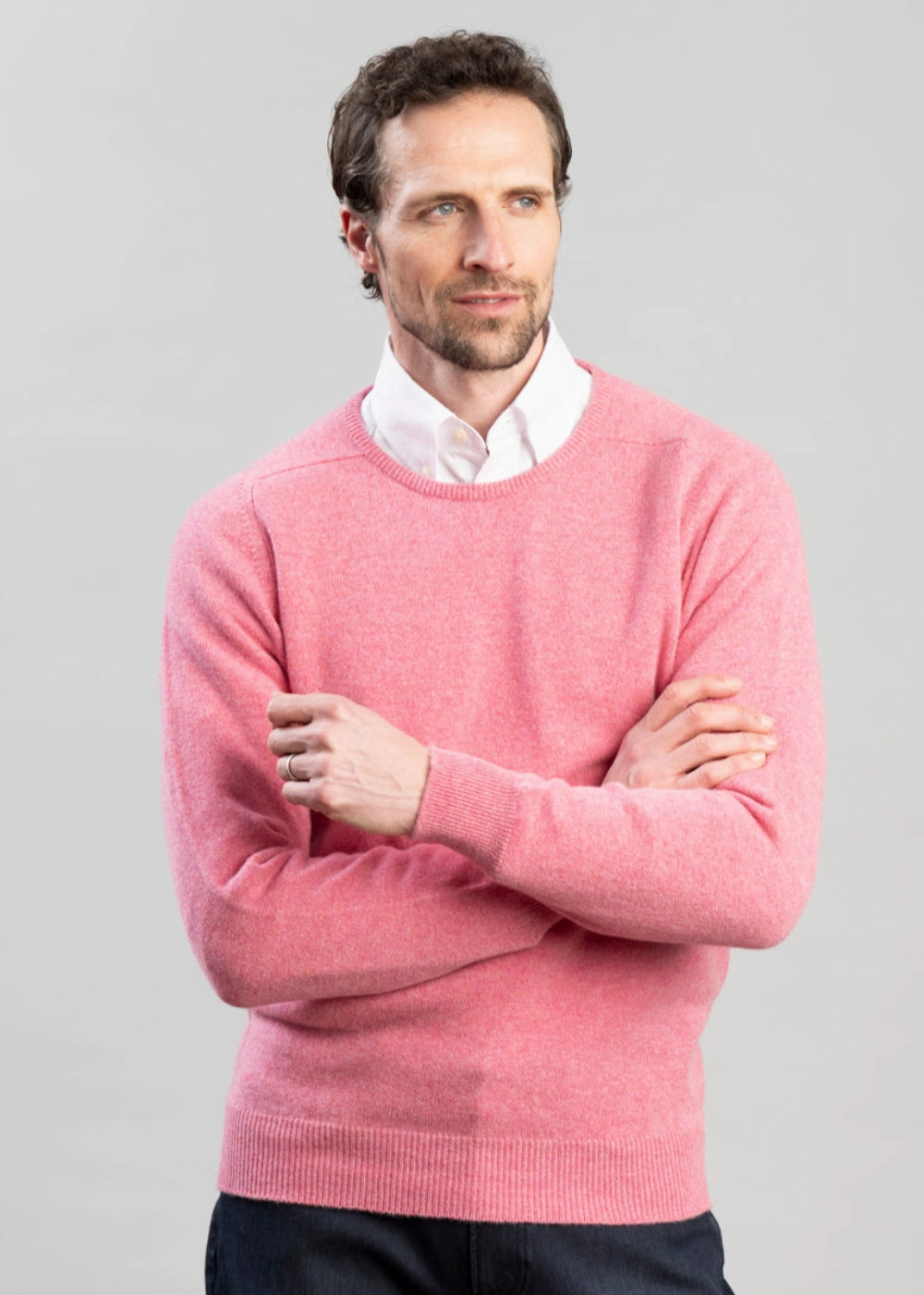 Grab Your Hot Pick Exclusive Leven 2 Ply Lambswool Crew Neck