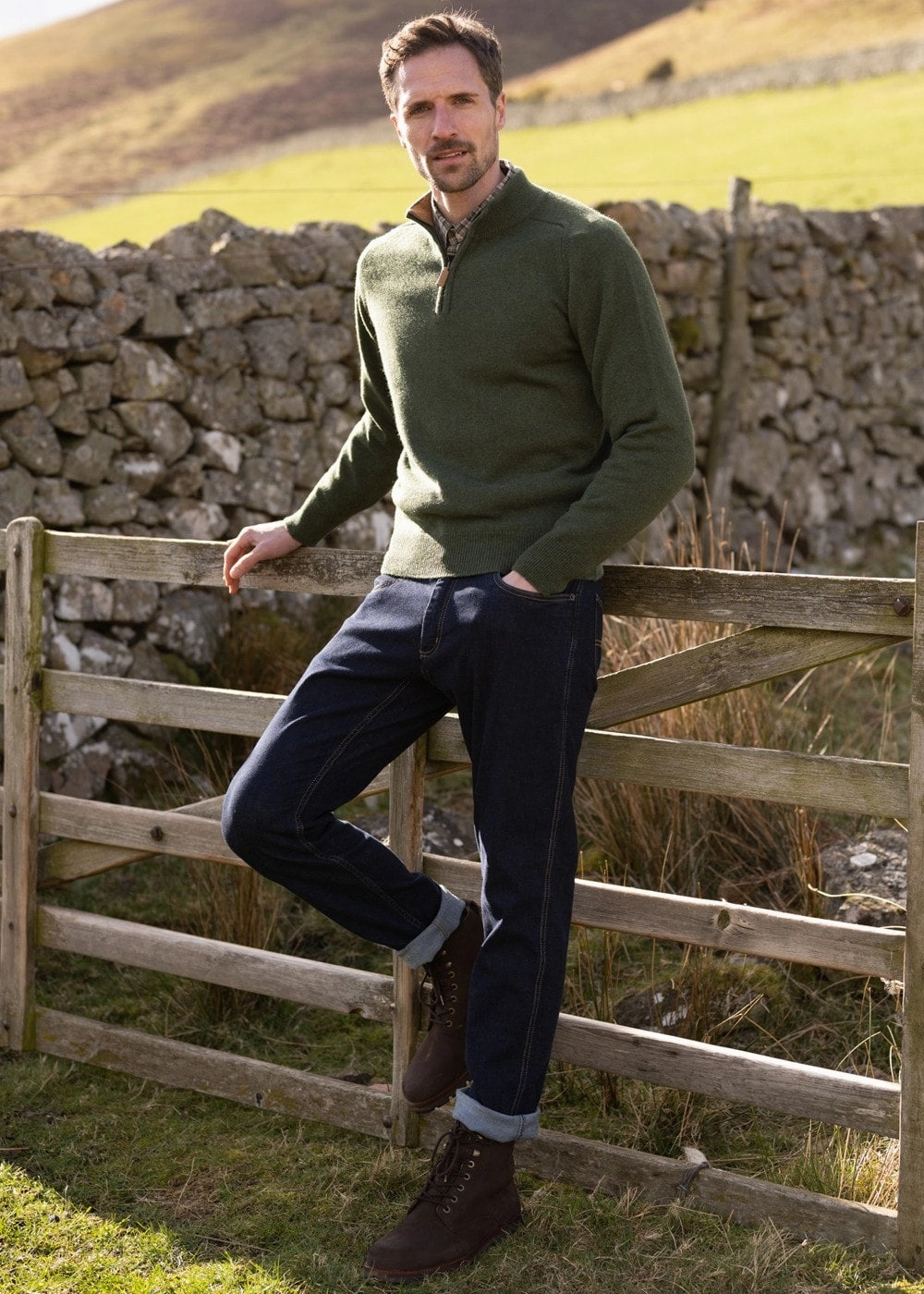 Hot Picks Today Lambswool 2 Ply Zip Neck