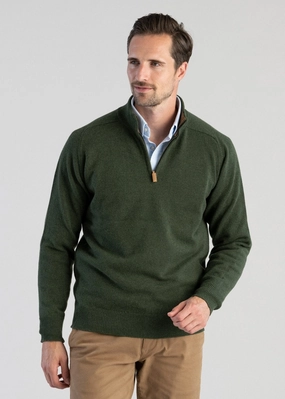 Lambswool 2 Ply Zip Neck Shop Hot Deals