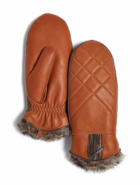 Brume Ladies Banff Leather Mittens Save More Now
