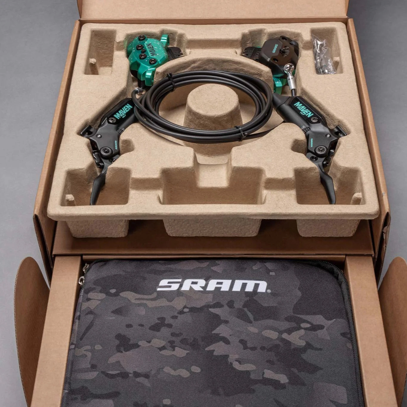 Sram Maven ultimate expert Teal hydraulic disc brake kit - Splatter