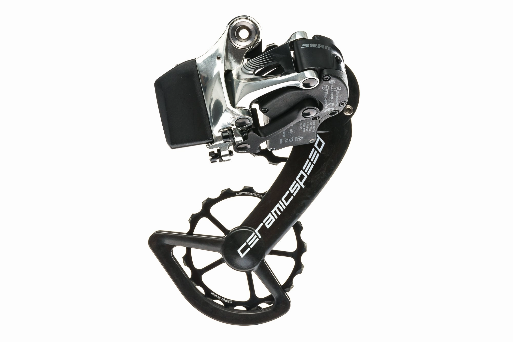 SRAM Red eTap Rear Derailleur 11 Speed Ceramic Speed Oversized Pulleys
