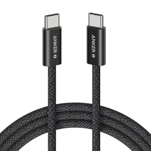 Anker Zolo Usb C To Usb C 240W Braided Fast Charging Cable 1.5M Black Special Deals Online