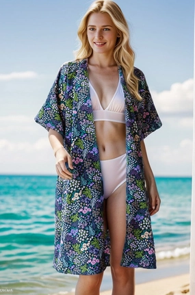 Best Deal Online Hot Offer Inside Heimish Full Size Half Sleeve Floral Open Cardigan Plus Size