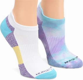 Best Deal Today Exclusive Online Discount Nurse Mates Compression Anklet 2Pk - Violet Mist Tie Dye Na003959