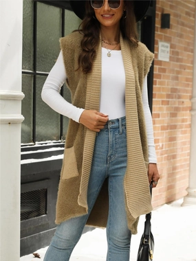 Dont Miss These Savings Hot Sale Today Pocketed Open Front Cap Sleeve Cardigan