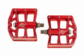 Straitline Components DeFacto Pedals Flat Red