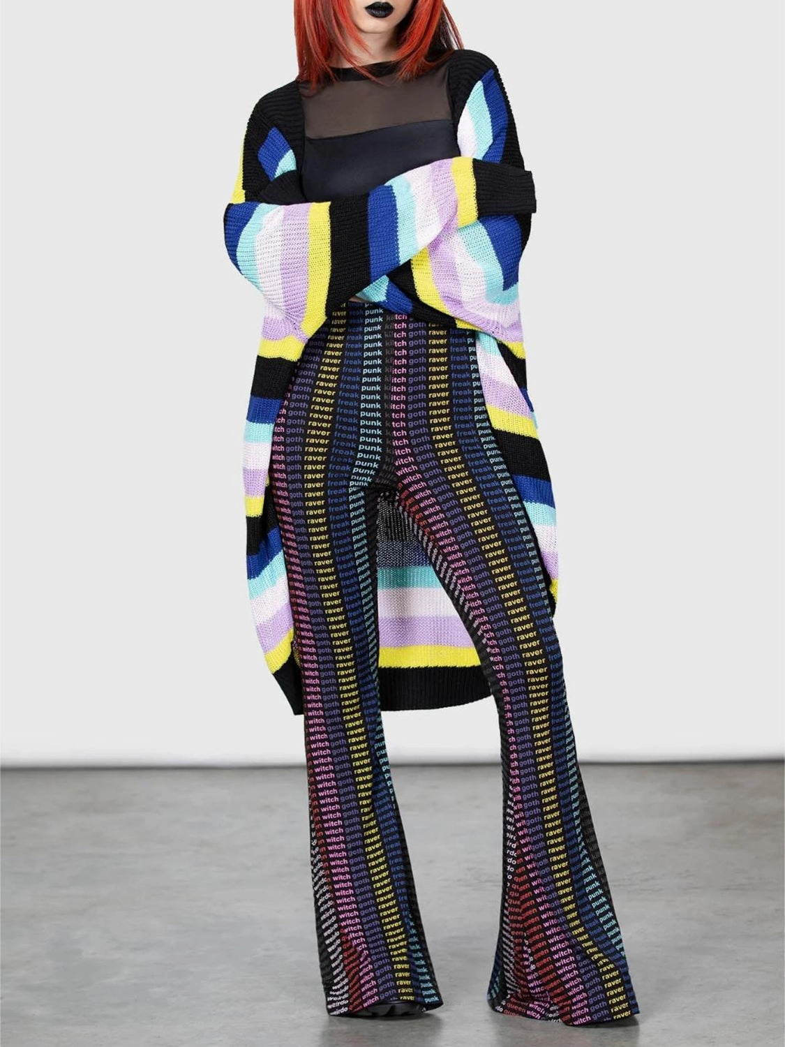 Striped Open Front Long Sleeve Cardigan Dont Miss Out