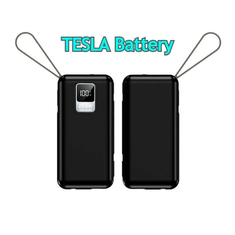 Trending Offer Today Shop Hot Deals 22.5W Quick Charge Powerbank With Built-In Cable