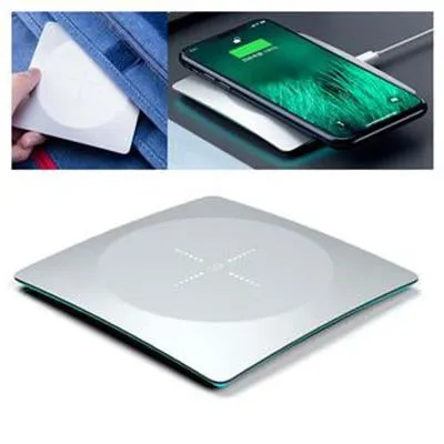 Alloy Super Thin Wireless Charger With Led Light MustHave Items