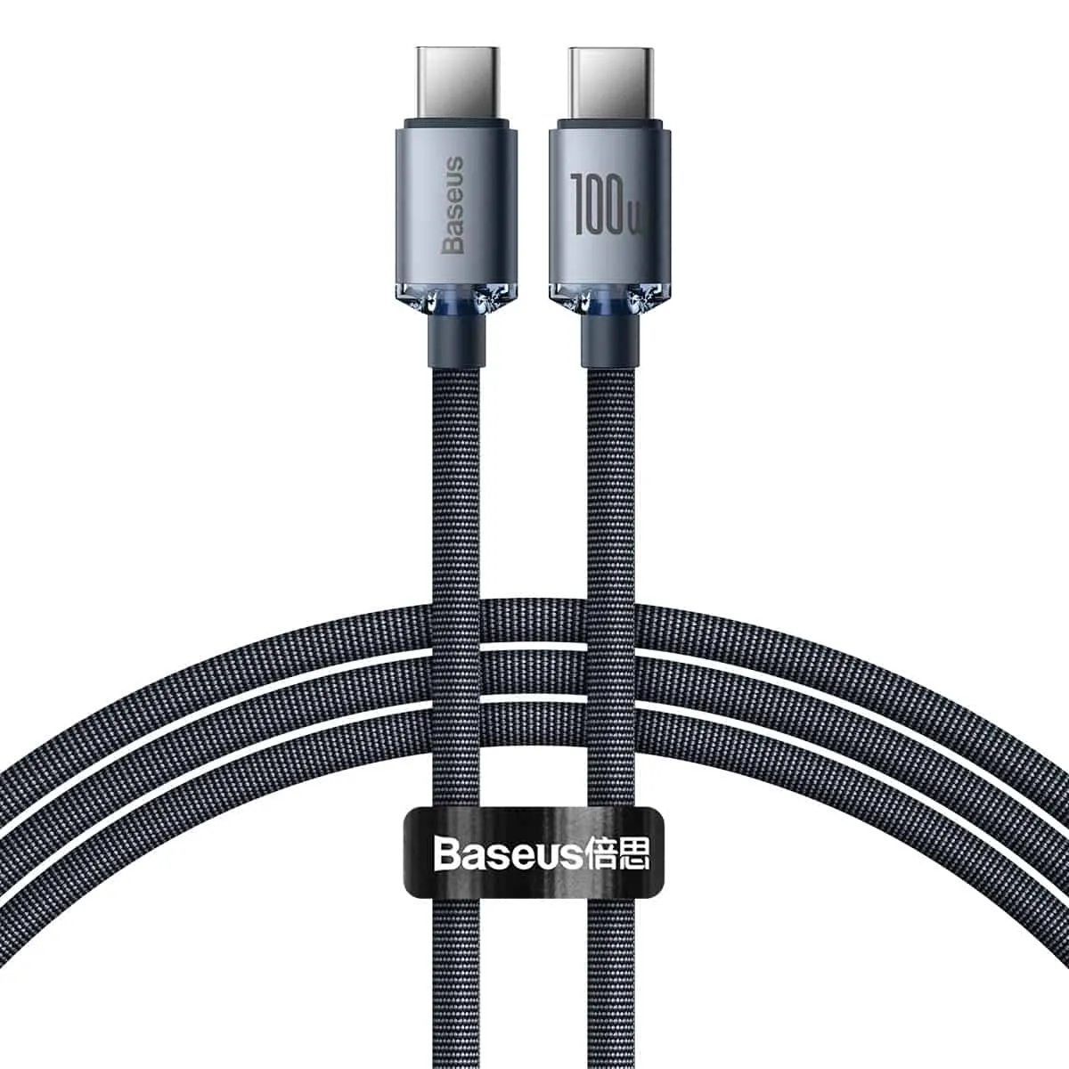 Online Exclusive Savings Baseus Crystal Shine Series Fast Charging Data Cable Type-C To Type-C 100W 2M Black