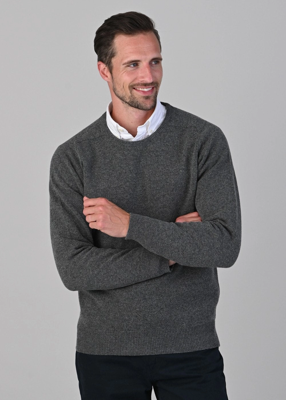 Leven 2 Ply Lambswool Crew Neck Daily Hot Deal