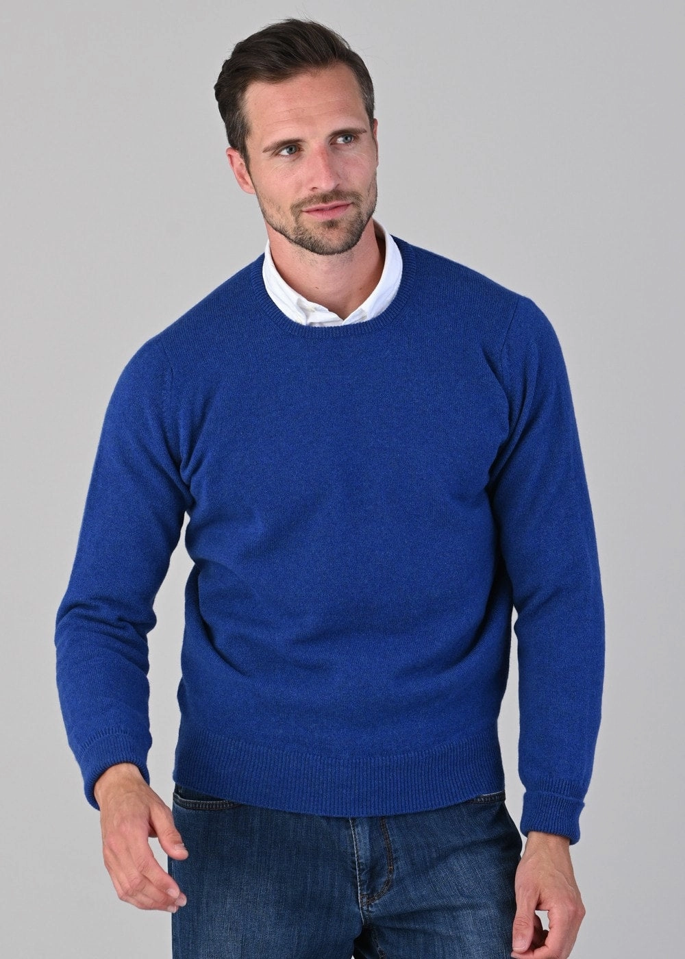 Rob 2 Ply Lambswool Crew Neck Clearance Sale Now