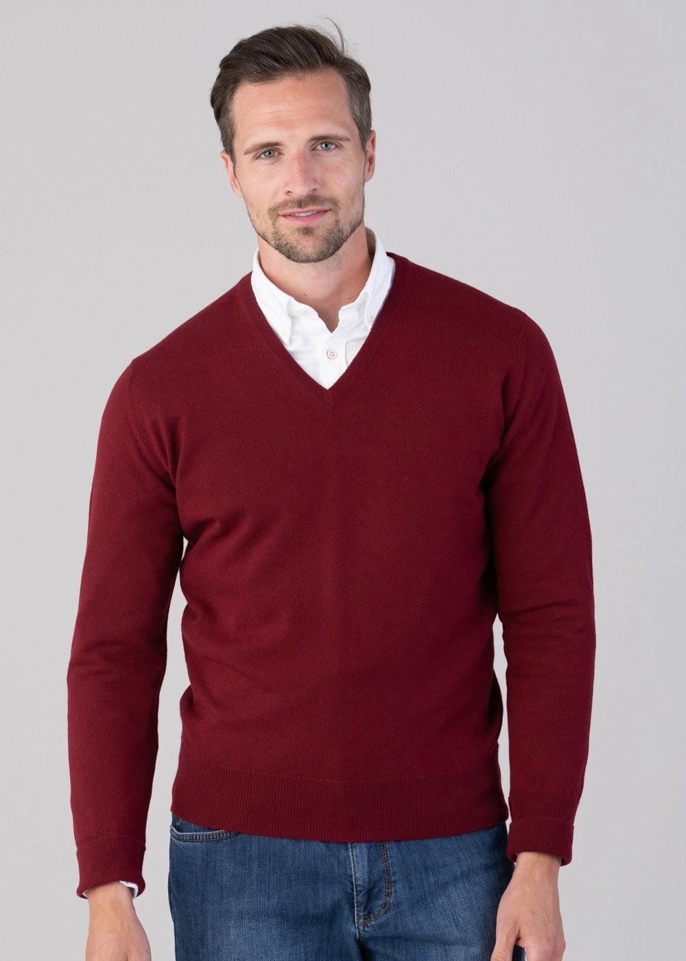 Oxton 1 Ply Cashmere V-Neck Special Deal Frenzy