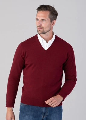 Limited Time Steal Oxton 1 Ply Cashmere V-Neck