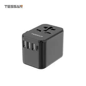 Tessan 17W Travel Charger With 3 Usb And 1 Type C Hot Sale Frenzy Todays Steal