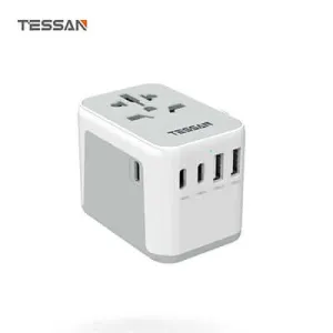 GiftWorthy Sale Weekend Specials Tessan Travel Adapter 28W With 3 Usb C & 2 Usb Ports