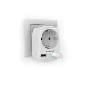 Tessan Ts-611-De Wall Outlet Extender With 2 Usb Ports Sweet Deal Today MustHave Steals