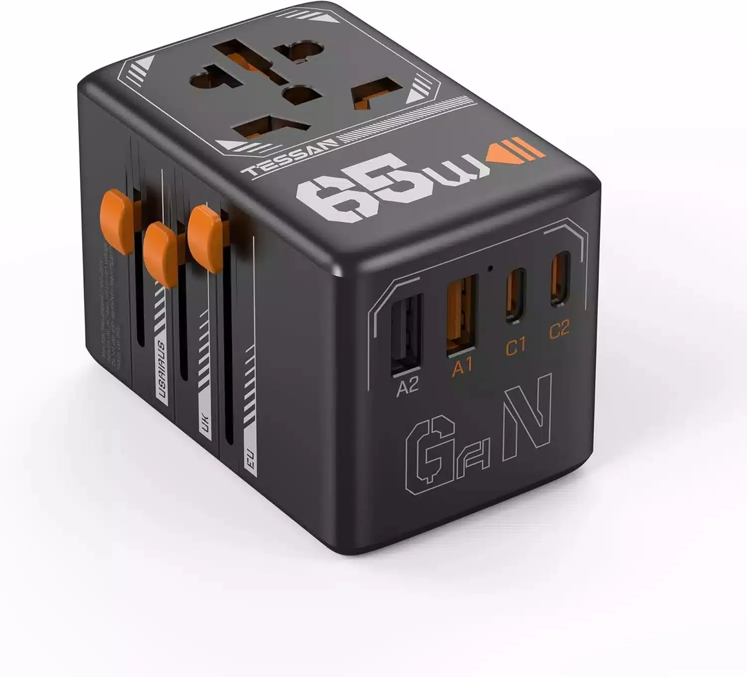 EndofWeek Deals Tessan Ts-Wta03 65W Universal Travel Adapter