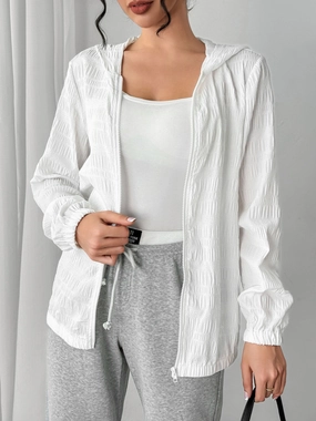 Texture Zip Up Hooded Jacket GiftWorthy Sale Unmissable Deal Today
