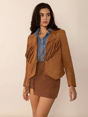 Trending Savings Now Exclusive Savings Event Tied Tassel Collared Neck Long Sleeve Jacket