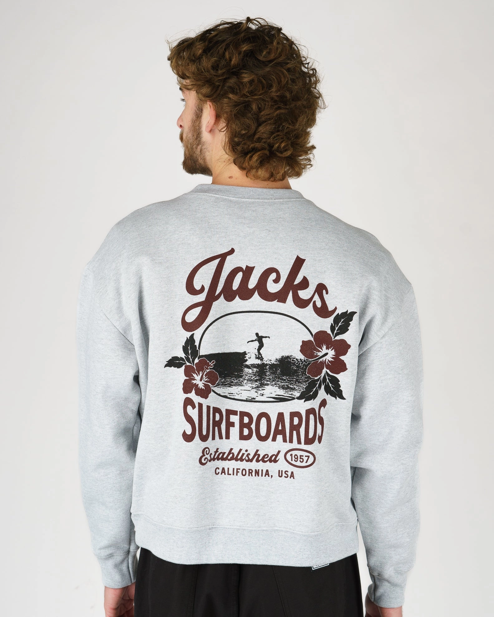 Tip Toe Heavyweight Crewneck - Grey Sweet Deal Today