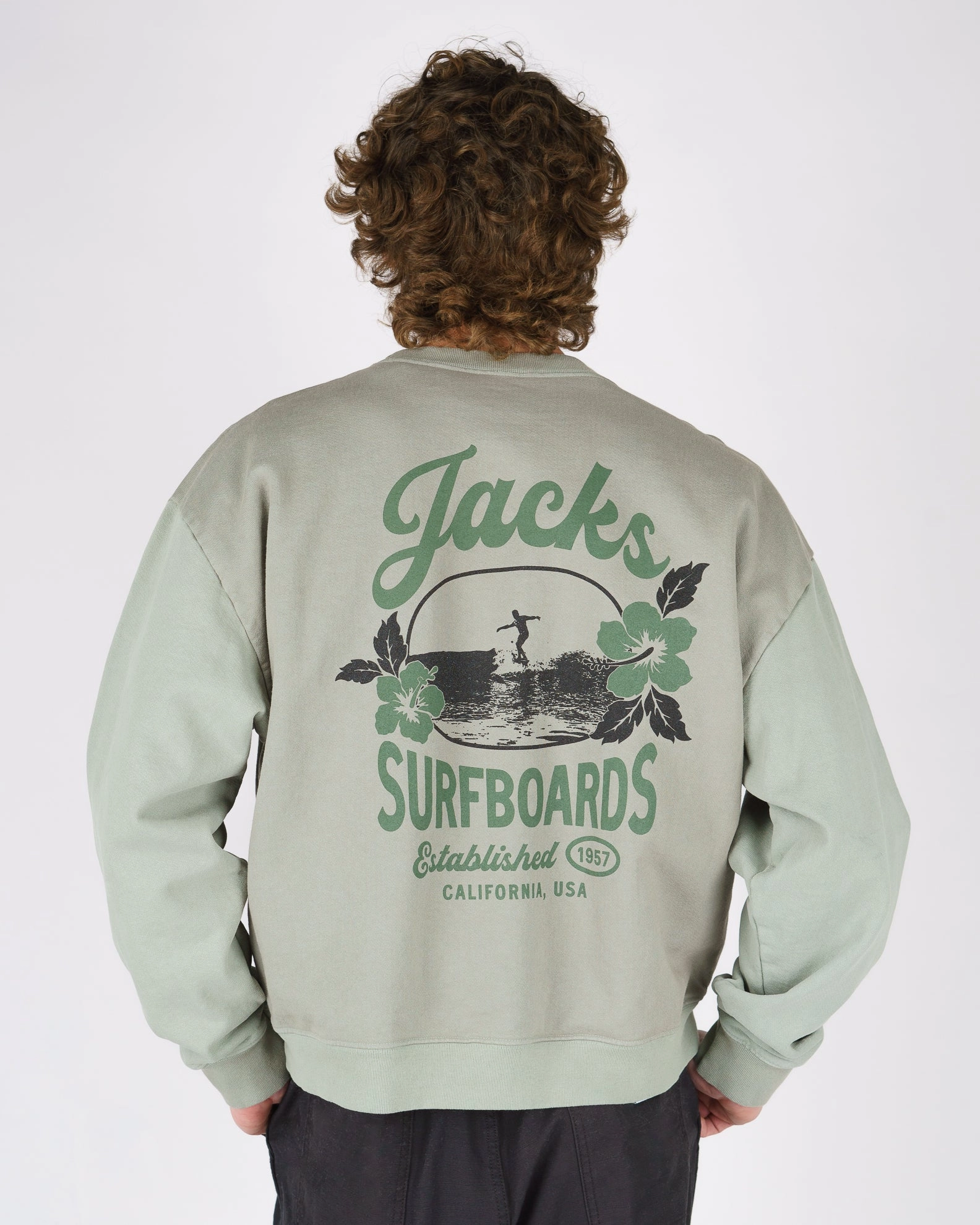 Shop Todays Picks Best Deal Today Tip Toe Heavyweight Crewneck - Sage