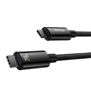 Save Today Only Shop the Savings Now Baseus Tungsten Gold Fast Charging Data Cable Type-C To Type-C 240W 3M Black