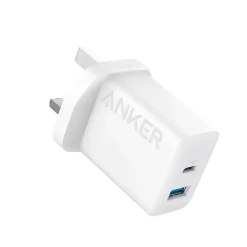 Anker 20W 2-Port Fast Charger 3Pin White Exclusive Hot Pick