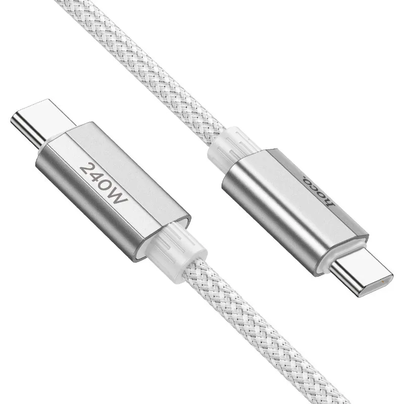 Flash Deal Today Hot Offer Ending Soon Hoco U134 Primero Type-C To Type-C Pd 240W Fast Charge Cable 1.8M Gray
