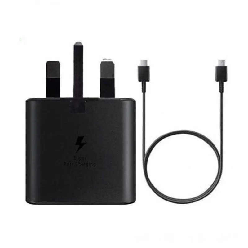 Today Only Steal Daily Hot Deal Samsung 25W Travel Adapter 3 Pin With C To C Cable Black