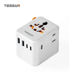 Tessan 28W Travel Adapter With 2 Usb A & 3 C Ports Trending Savings Now