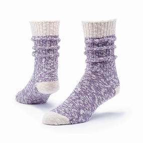 Dont Wait Save Today Hot Sale Today Organic Cotton Ragg Socks - Purple Heather