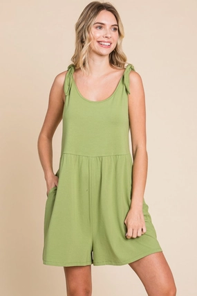 Save More Now Perfect Gift Offer Culture Code Full Size Shoulder Knot Baggy Romper