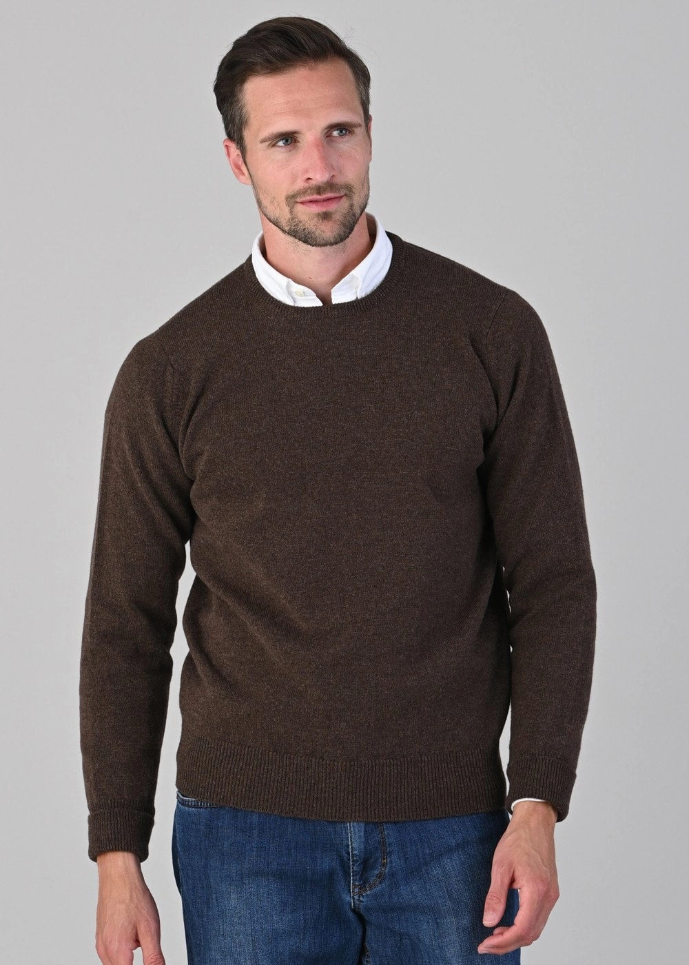Rob 2 Ply Lambswool Crew Neck Special Deals Online Price Drop Frenzy