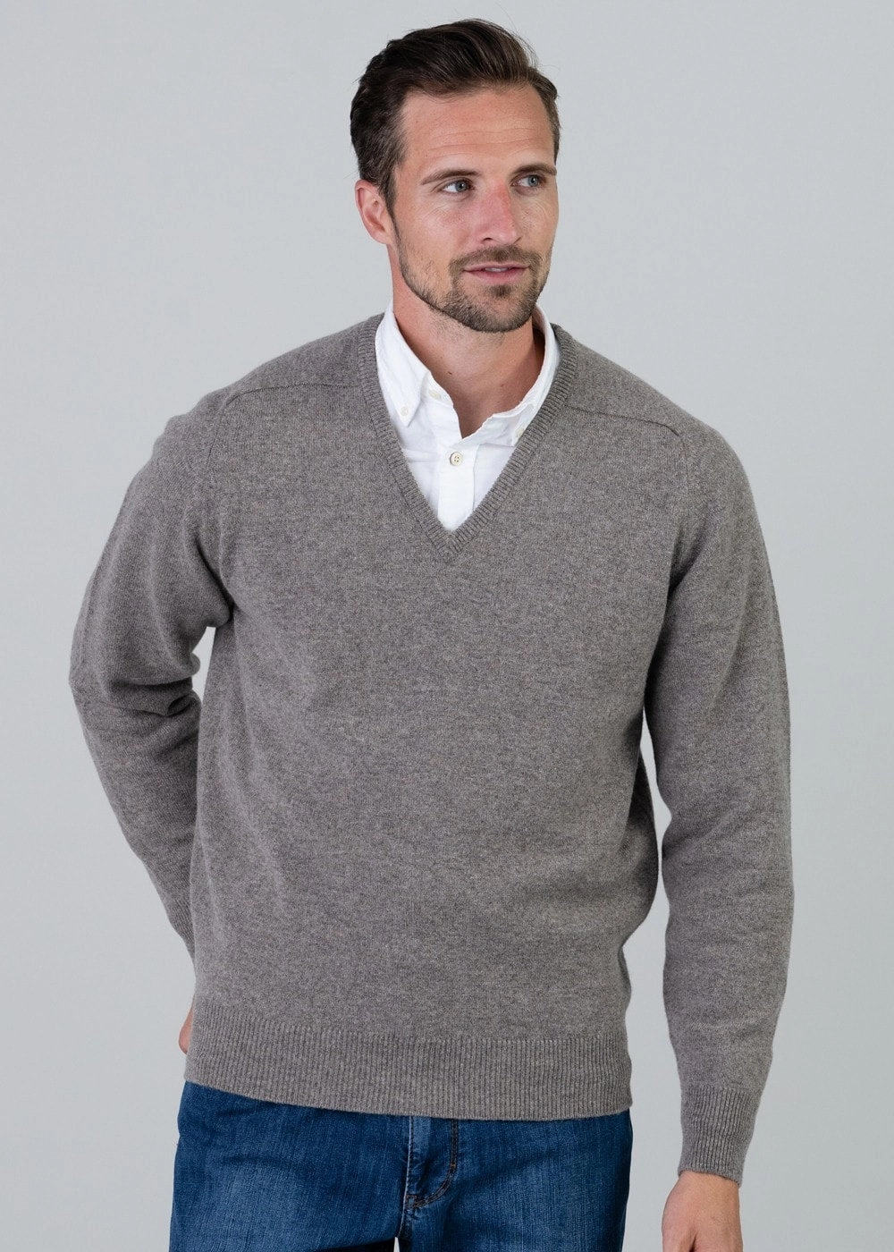 Hot Pick Sale Dont Miss This Steal Leven 2 Ply Lambswool V-Neck Plus Size