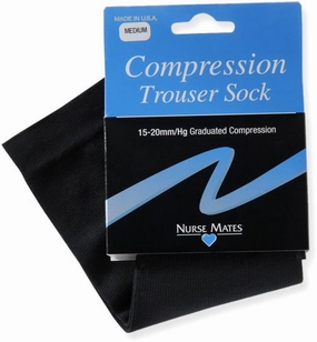 Nurse Mates Medical Compression Trouser, Microfiber Solid Blac Steal the Deal Now