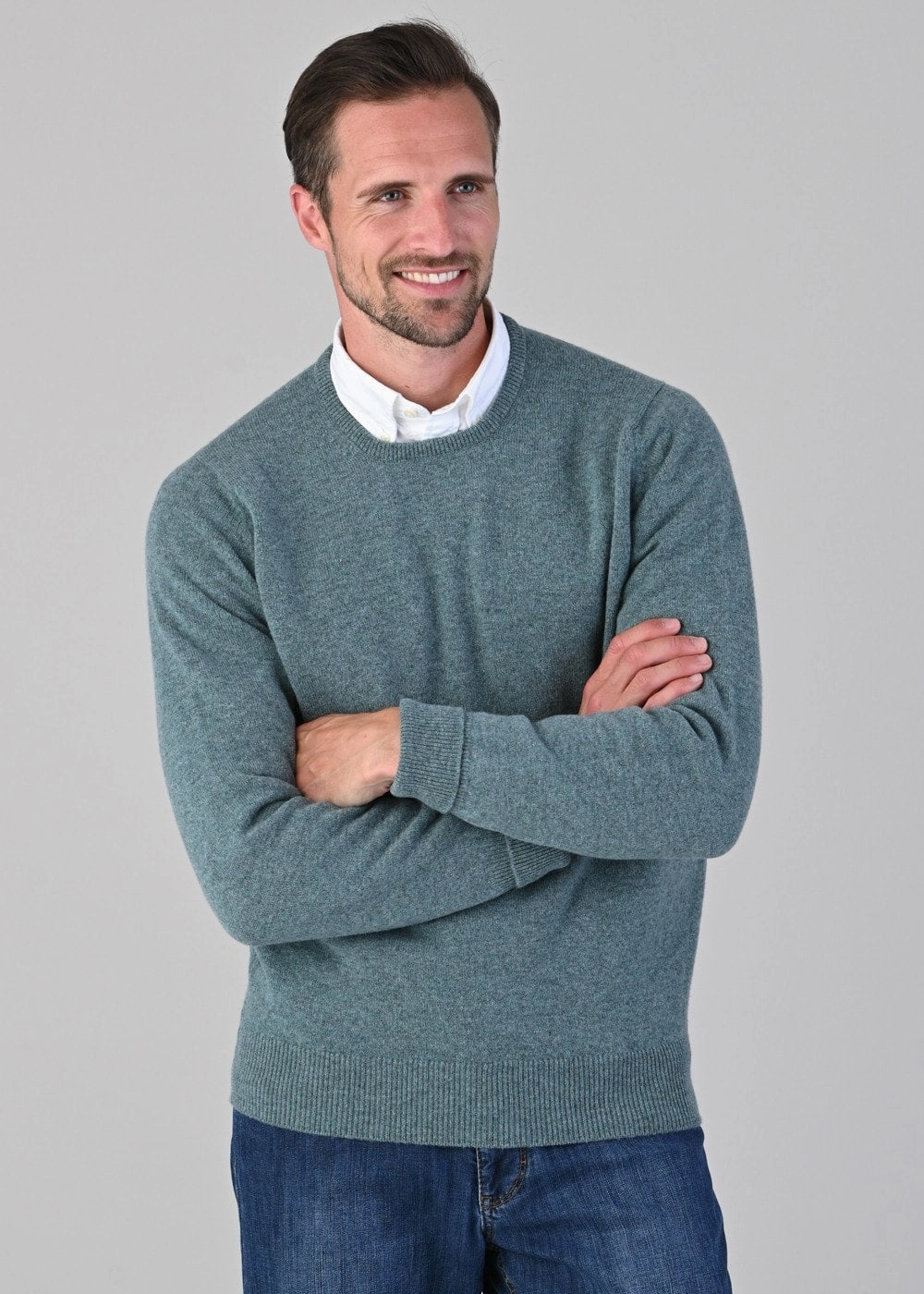 Rob 2 Ply Lambswool Crew Neck Shop Save Big