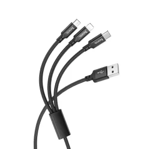 Best Deal Online Exclusive Online Offer Hoco X14 Times Speed 3-In-1 Charging Cable 1M