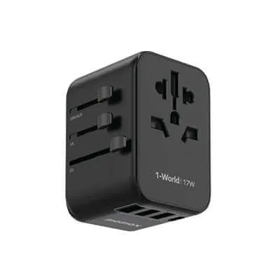 Momax 1-World 4-Port Travel Charger 17W Limited Time Offer